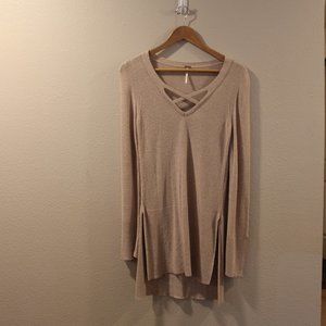 Free People Knit Long Sleeve Top